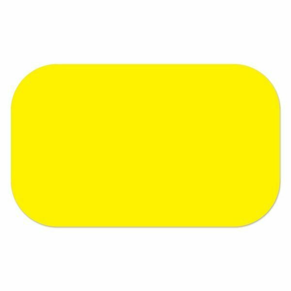 Ergomat 3inx12in DuraStripe Supreme Round Strip Yellow, 25PK DSV-STRIP-3x12R-Y-KIT